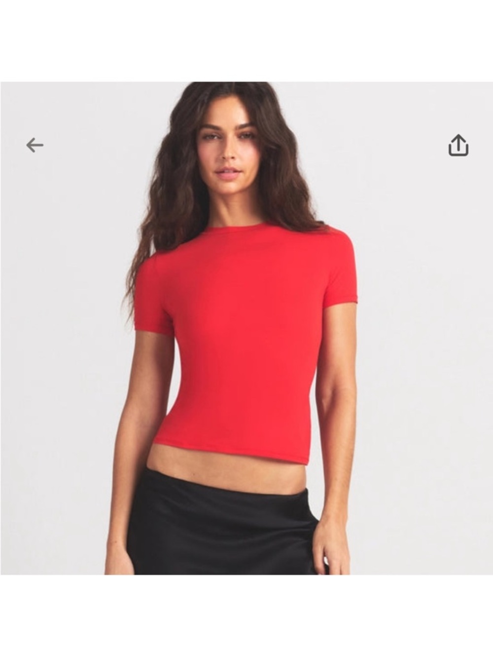 SKIMS NWOT Cotton Jersey T-Shirt - Ruby
